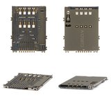 Коннектор SIM-карты для Samsung P5100 Galaxy Tab2 , P6800 Galaxy Tab , P7500 Galaxy Tab, P7510 Galaxy Tab;  Samsung S5250, S5750