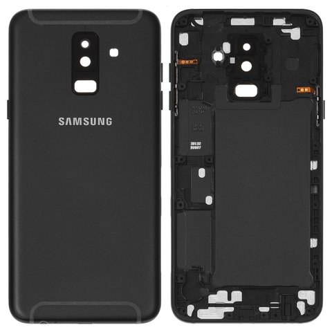 Задня панель корпуса для Samsung A605F Dual Galaxy A6+ 2018 , чорна