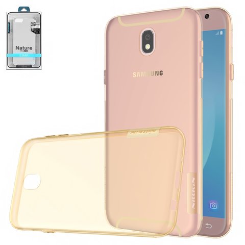 Чохол Nillkin Nature TPU Case для Samsung J530 Galaxy J5 2017 , коричневий, прозорий, Ultra Slim, силікон, #6902048143463