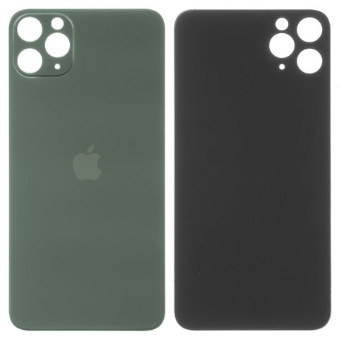 Задняя панель корпуса для iPhone 11 Pro Max, зеленая, нужно снять стекло камеры, small hole, matte midnight green
