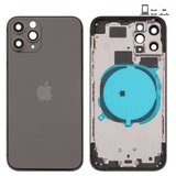 Корпус для iPhone 11 Pro, сірий, з тримачем SIM-карти, з боковими кнопками, matte space gray