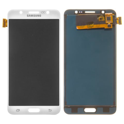 Дисплей для Samsung J710 Galaxy J7 2016 , білий, з регулюванням яскравості, без рамки, Сopy, TFT 