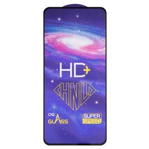 Защитное стекло All Spares для Xiaomi Redmi 10 2021 , Redmi 10 2022 , 0,33 мм 9H, совместимо с чехлом, Full Glue, черный, cлой клея нанесен по всей поверхности, HD+