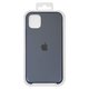 Чехол для iPhone 11, черный, синий, Original Soft Case, силикон, dark blue (08)
