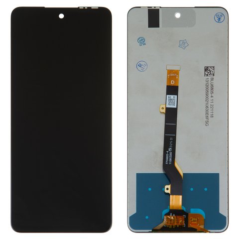 Дисплей для Infinix Hot 11s NFC, черный, без рамки, High Copy