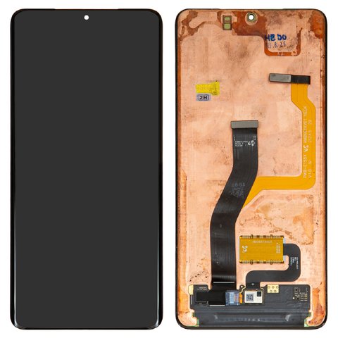 Дисплей для Samsung G998 Galaxy S21 Ultra 5G, чорний, без рамки, Оригінал переклеєне скло 