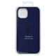 Чехол для iPhone 14, черный, синий, Original Soft Case, силикон, dark blue (08) full side