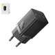 Мережевий зарядний пристрій Baseus GaN5 Pro, 40 Вт, Quick Charge, чорний, 2 порта, #CCGP180101