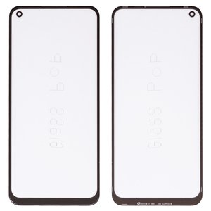 Скло корпуса G+OCA PRO для Realme 7i, C17; OnePlus Nord N100; Oppo A32, A33 2020 , A53 4G, A53s 4G, з ОСА плівкою, чорне