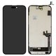 Дисплей для iPhone 15 Plus, черный, с рамкой, High Copy, (OLED), GX OEM hard