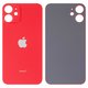 Задня панель корпуса для iPhone 12 mini, червона, не потрібно знімати скло камери, Original (PRC), big hole