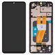 Дисплей для Samsung A055 Galaxy A05, черный, с рамкой, Оригинал (переклеено стекло)