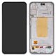 Дисплей для Samsung A366 Galaxy A36, белый, с рамкой, Original (PRC), white