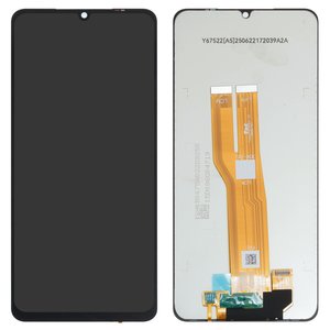 Дисплей для Samsung A075 Galaxy A07 4G, черный, без рамки, Оригинал переклеено стекло 