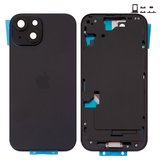 Корпус для iPhone 15, чорний, з тримачем SIM-карти, з боковими кнопками, Original (PRC), EU version