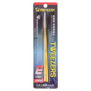 Пінцет монтажний Mechanic AA 11, прямий, 140 мм, ultra precision