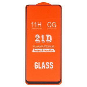 Защитное стекло для Motorola Moto E14, Moto G04, Moto G24, совместимо с чехлом, Full Glue, без упаковки , черный