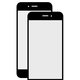 Vidrio de carcasa puede usarse con iPhone 6, High Copy, negro