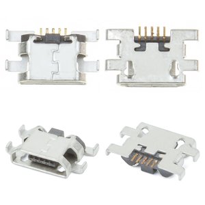 Charge Connector compatible with Sony C1904 Xperia M, C1905 Xperia M, C2004 Xperia M Dual, C2005 Xperia M Dual, D5102 Xperia T3, D5103 Xperia T3, D5106 Xperia T3, 5 pin, micro USB type B 