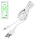 USB кабель Bilitong, USB тип-A, Lightning, 150 см, белый