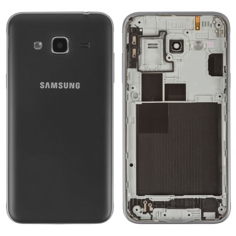 Carcasa puede usarse con Samsung J320H DS Galaxy J3 2016 , negro
