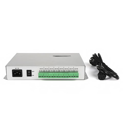 Controlador LED online T 300K soporta DMX 512, WS2811, WS2801, 8 puertos, de hasta 8192 pxl 