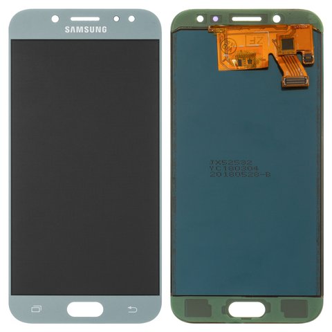 Pantalla LCD puede usarse con Samsung J530 Galaxy J5 2017 , azul claro, sin ajuste de brillo, sin marco, Copy, TFT 