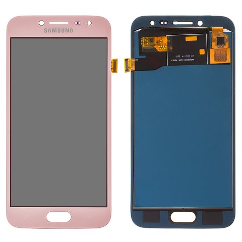 Pantalla LCD puede usarse con Samsung J250 Galaxy J2 2018 , J250 Galaxy J2 Pro 2018 , rosado, con ajuste de brillo, Best copy, sin marco, Copy, TFT 