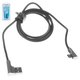 USB кабель Konfulon S72, USB тип-C, USB тип-A, 100 см, 2 A, черный