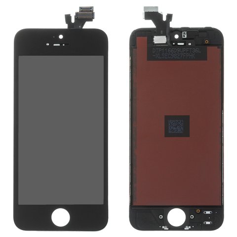 LCD compatible with iPhone 5, black, with frame, AAA, Tianma+ 
