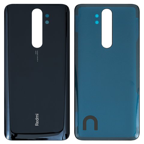 Housing Back Cover compatible with Xiaomi Redmi Note 8 Pro, black, M1906G7I, M1906G7G 