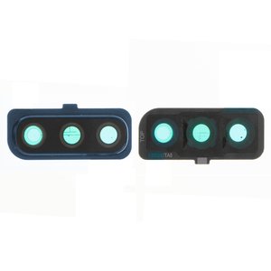 Camera Lens compatible with Samsung A505F DS Galaxy A50, dark blue, with frames 