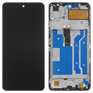 Pantalla LCD puede usarse con Huawei Honor 10X Lite, P Smart 2021 , negro, con marco, Original PRC , PPA LX2