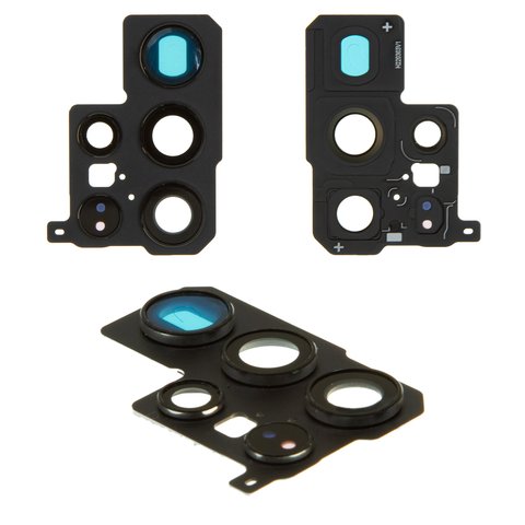 Camera Lens compatible with Samsung S908B Galaxy S22 Ultra 5G, black, with frames 