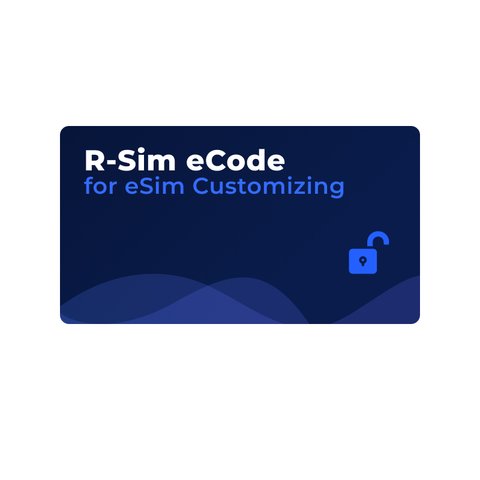 R Sim eCode para personalizar eSim