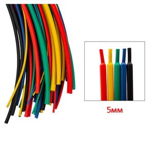 Heat Shrink Tube, 1 m, 5.0 mm, yellow 