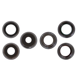 Camera Lens compatible with iPhone 13 Pro Max, gray, with frames, set 3 pcs. 