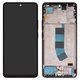 LCD compatible with Xiaomi Redmi Note 13 4G, (black, with frame, Copy, (TFT))