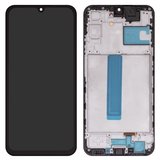 Pantalla LCD puede usarse con Samsung A256 Galaxy A25, negro, con marco, High Copy, original LCD size, (OLED)