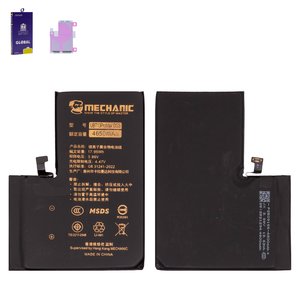 Battery Mechanic compatible with Apple iPhone 13 Pro Max, Li Polymer, 3.86 V, 4650 mAh, High Capacity, without error "Unknown Part", diagnosable battery 