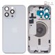 Carcasa puede usarse con iPhone 15 Pro Max, blanco, con botones laterales,  con sujetador de tarjeta SIM, Original (PRC), EU Version, white titanium