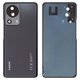 Housing Back Cover compatible with Xiaomi 13 Lite, (black, with camera lens)