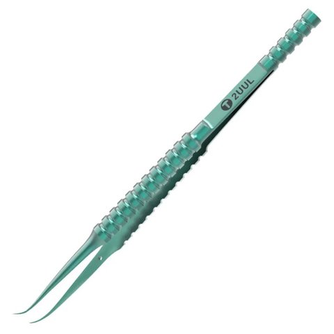 Pinzas para smd 2UUL Ti02, curvada, aleación de titanio, 140 mm
