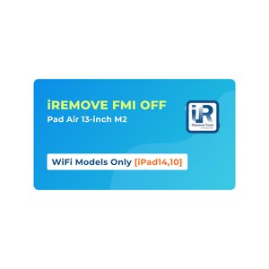 iRemove FMI OFF iPad Air 13 inch M2 WiFi Only [iPad14,10]