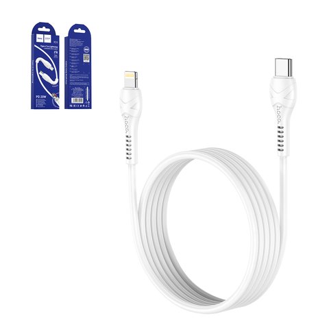 USB кабель Hoco X55, USB тип C, Lightning, 100 см, 20 Вт, 3 A, білий, #6931474740144