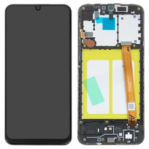 Дисплей для Samsung A202 Galaxy A20e, черный, с рамкой, Original PRC 