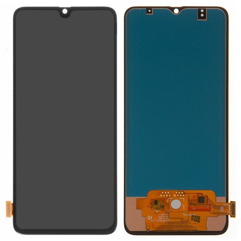 LCD compatible with Samsung A705 Galaxy A70, black, with light adjustable, without frame, Copy, TFT  