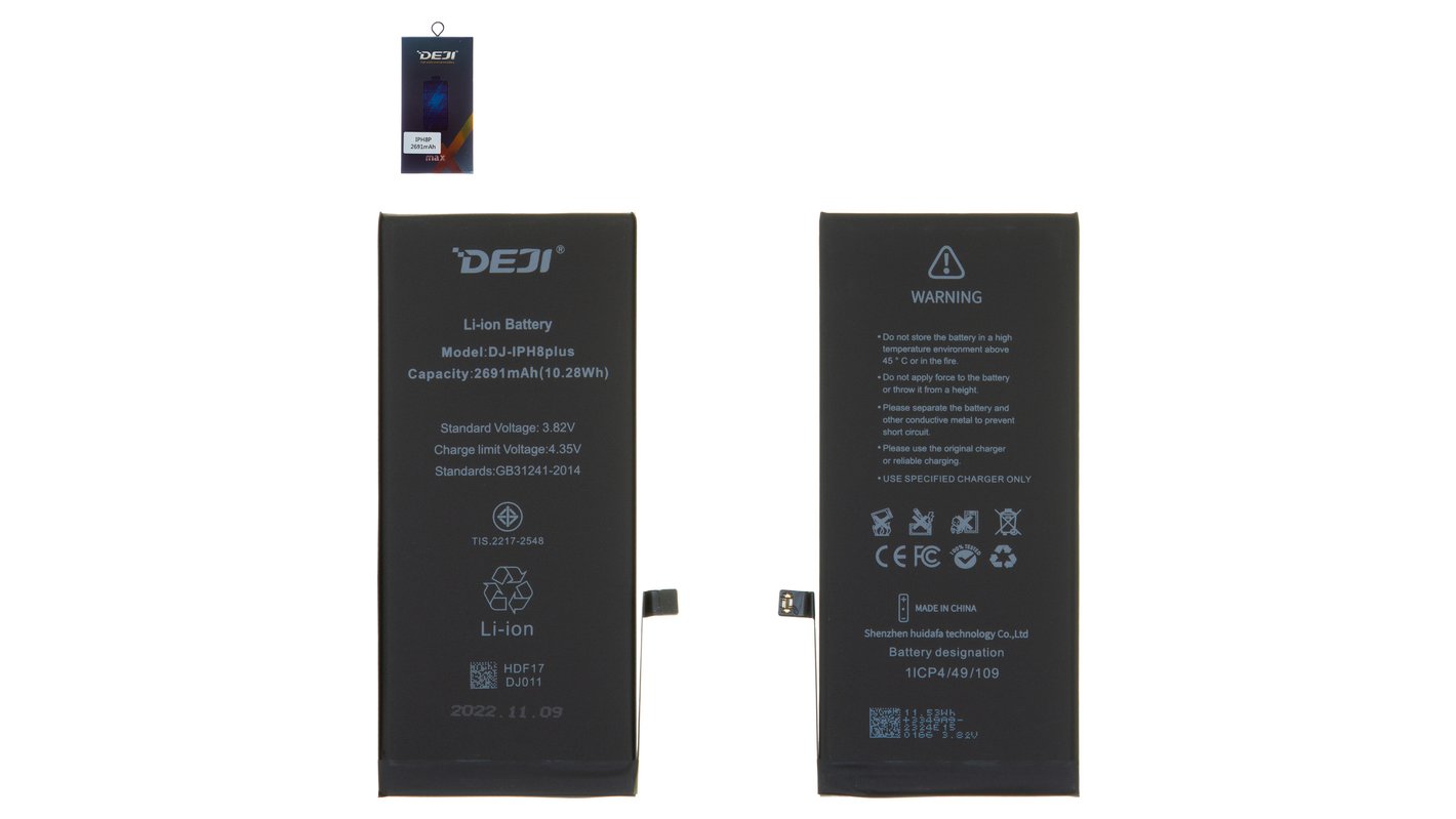 Battery Deji compatible with Apple iPhone 8 Plus, (Li-ion, 3.82 V