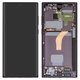 LCD compatible with Samsung S908 Galaxy S22 Ultra 5G, (black, with frame, Original (PRC))