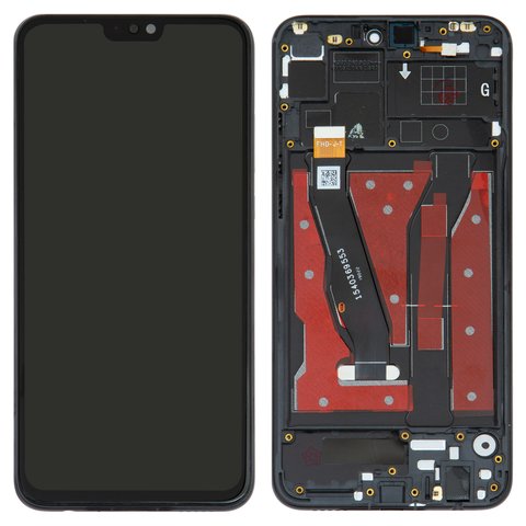 LCD compatible with Huawei Honor 8X, Honor View 10 Lite, black, with frame, original change glass  , JSN L21 JSN L22 JSN L23 JSN L42 JSN AL00 JSN TL00 